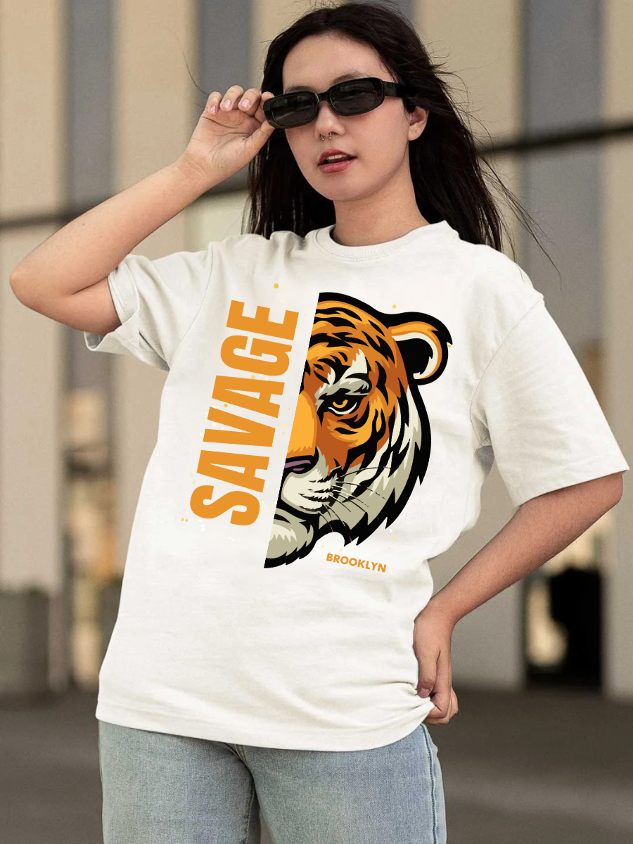 Tiger Oversized Graphic t-shirt
