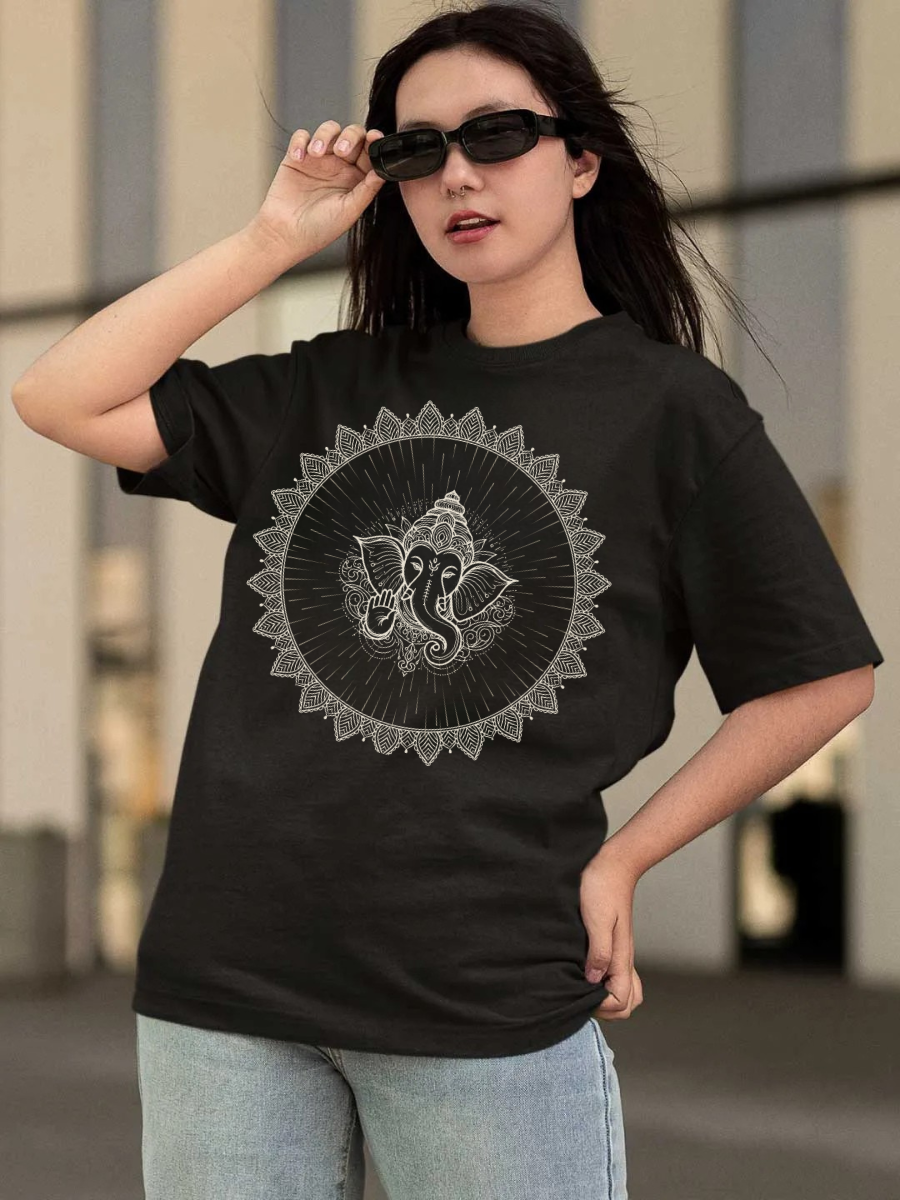 Indian Hindu God Oversized Graphic t shirt
