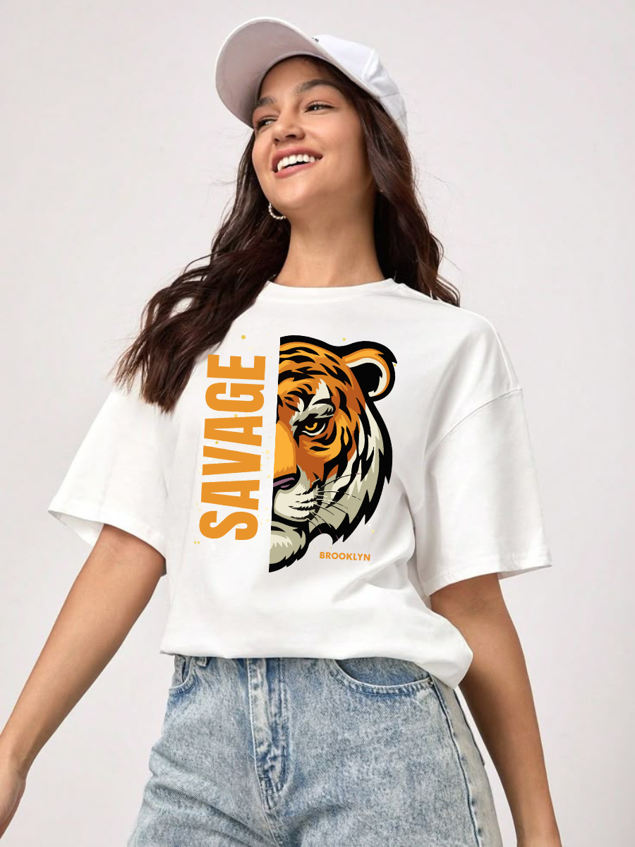 Tiger Oversized Graphic t-shirt