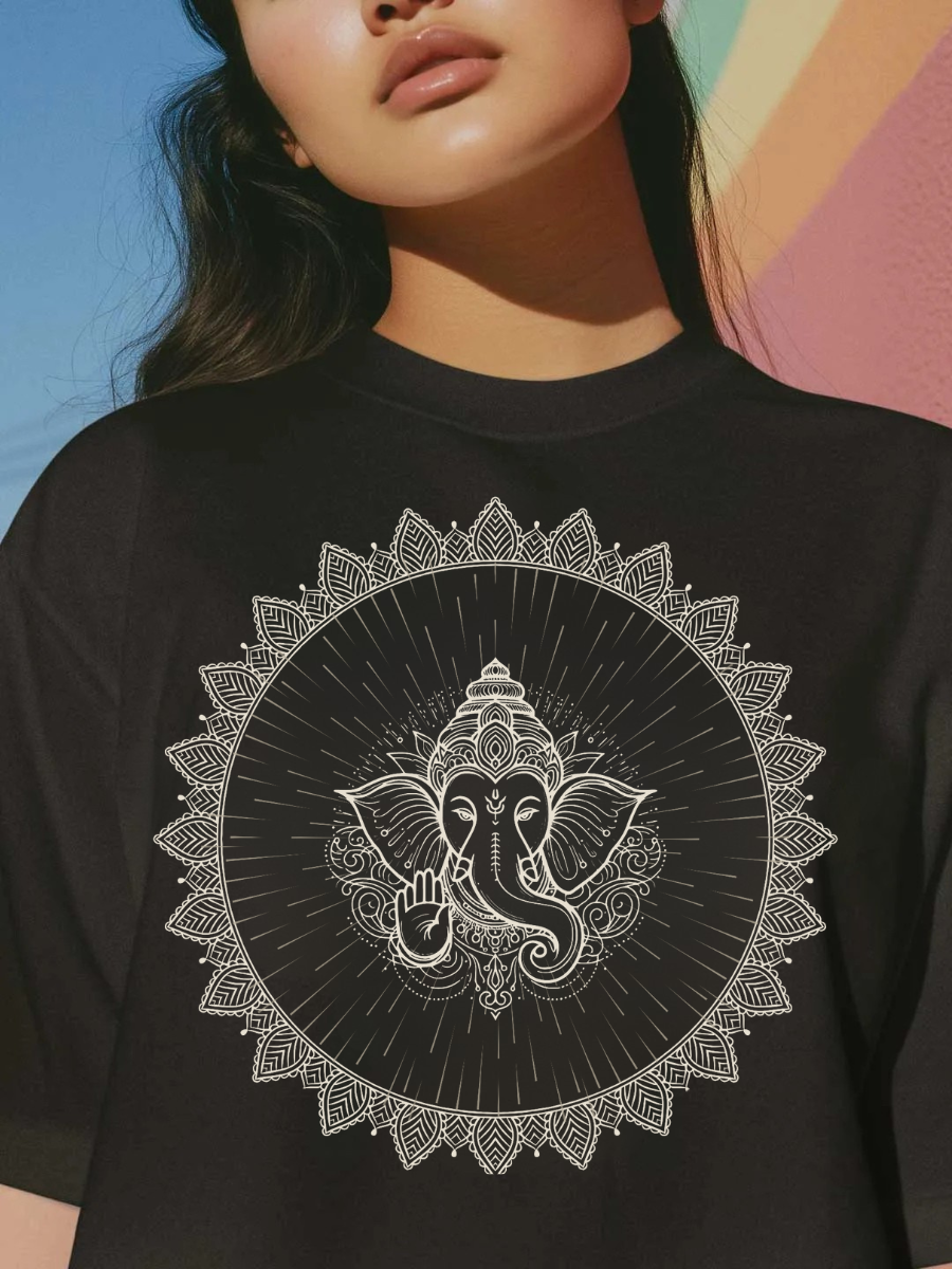 Indian Hindu God Oversized Graphic t shirt