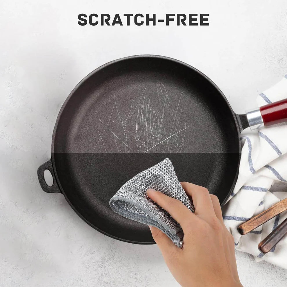 Multipurpose Dishwashing Rags for Wet and Dry (Buy 10 Pcs Get 10 Pcs Free)