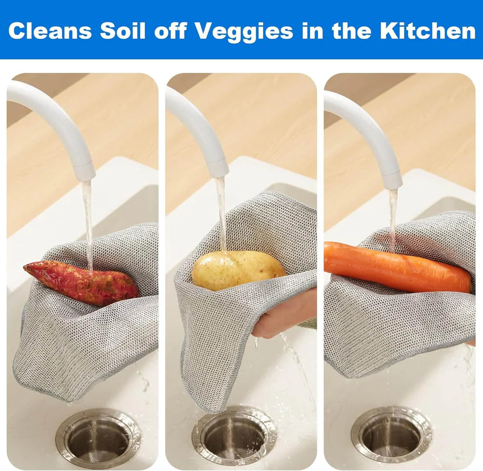 Multipurpose Dishwashing Rags for Wet and Dry (Buy 10 Pcs Get 10 Pcs Free)