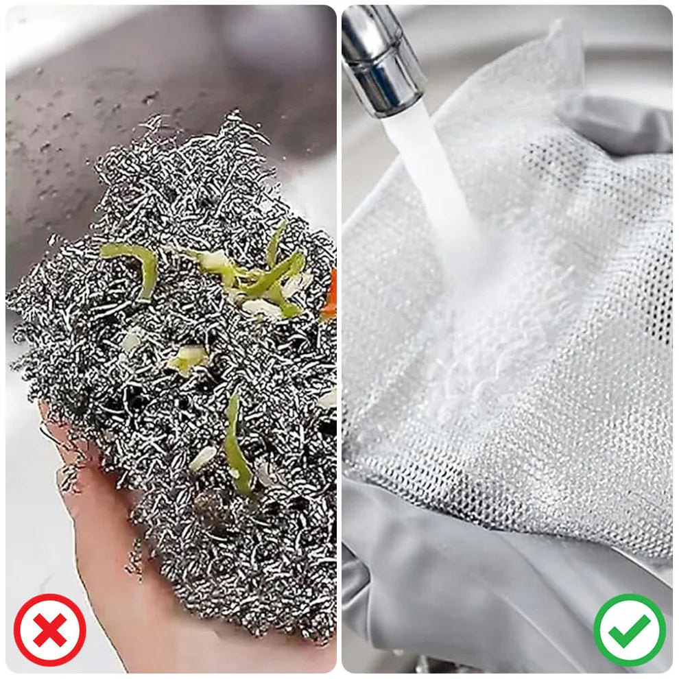 Multipurpose Dishwashing Rags for Wet and Dry (Buy 10 Pcs Get 10 Pcs Free)