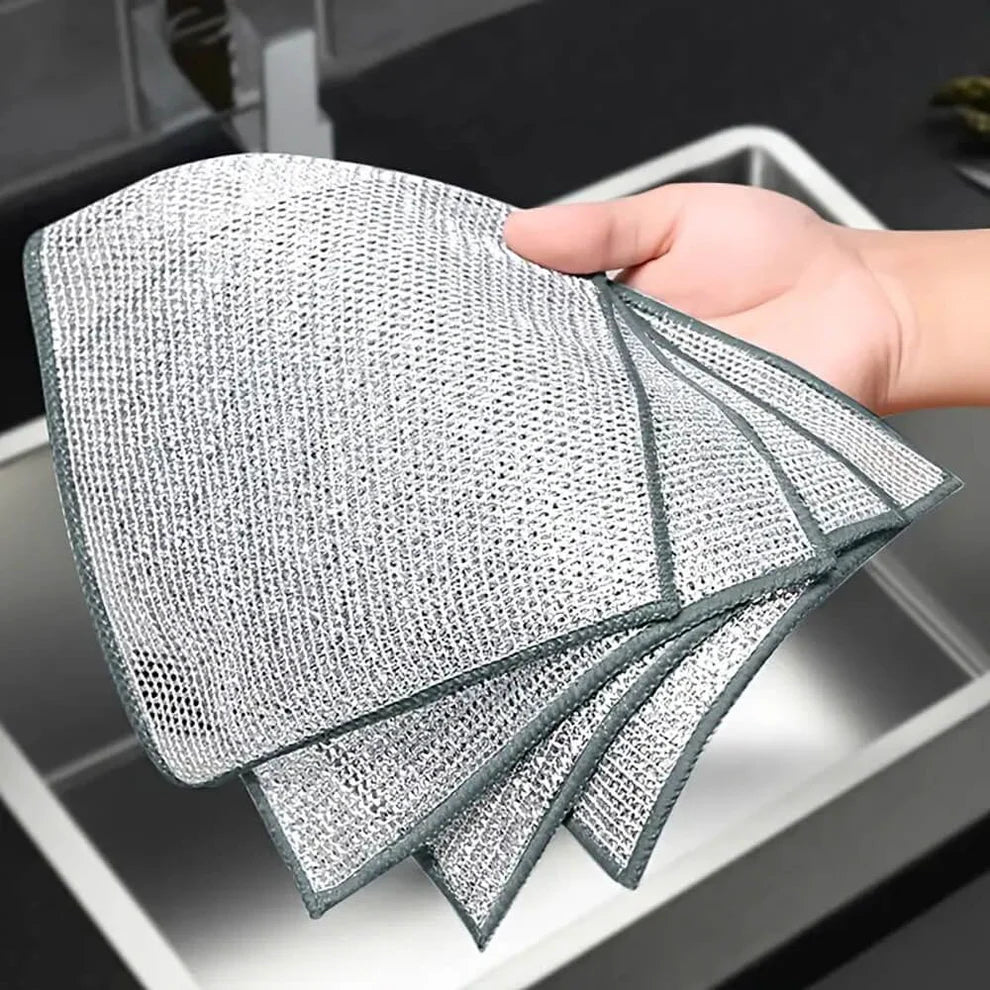 Multipurpose Dishwashing Rags for Wet and Dry (Buy 10 Pcs Get 10 Pcs Free)