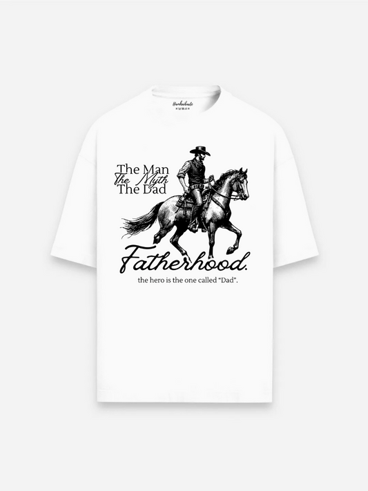 Fatherhood Oversized Graphic t shirt
