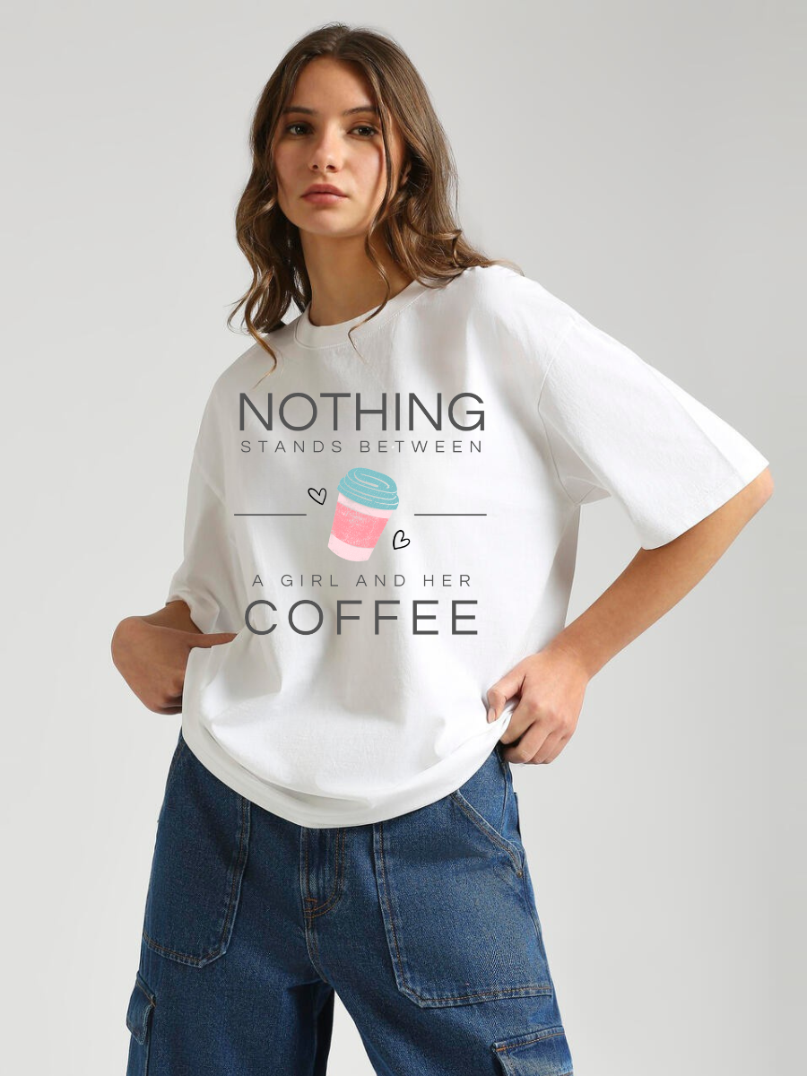 Nothing Coffee Oversized Graphic t shirt
