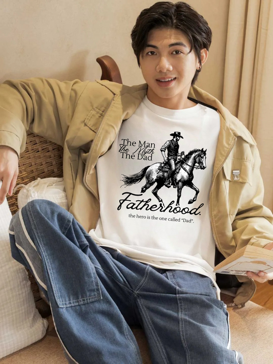 Fatherhood Oversized Graphic t shirt