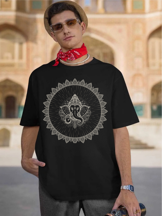 Indian Hindu God Oversized Graphic t shirt