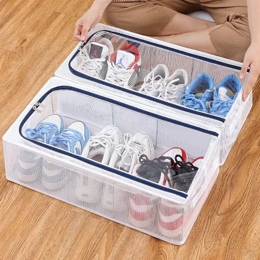 PVC Foldable Transparent Storage Box for Shoes, Toys, Clothes, Books etc.