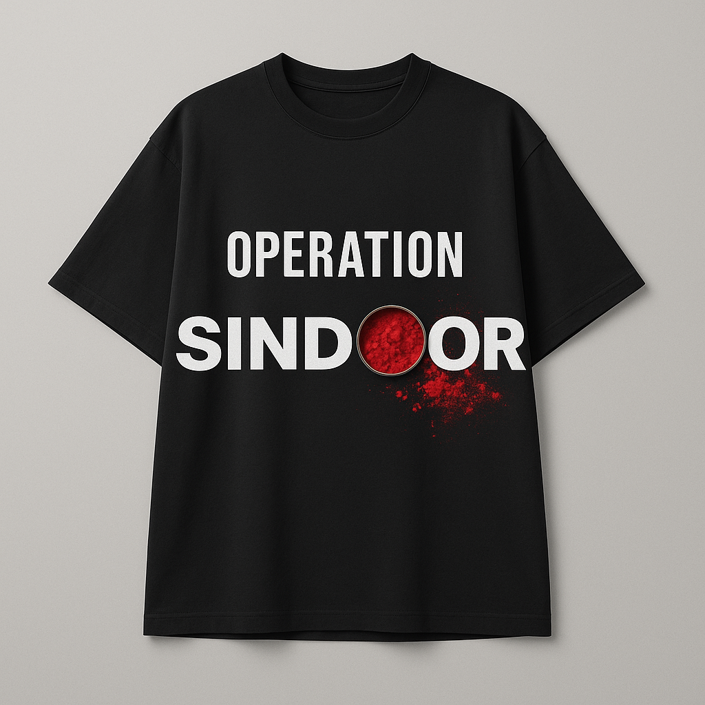 Operation Sindoor Oversized Graphic t shirt