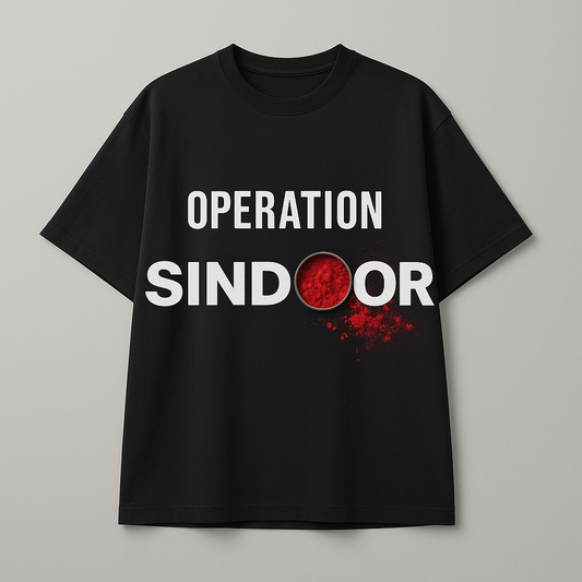 Operation Sindoor Oversized Graphic t shirt